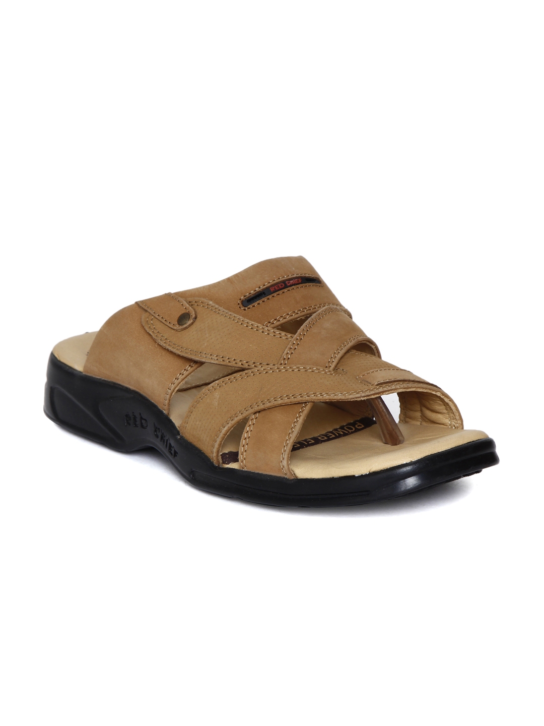 Buy Red Chief Men Brown Genuine Leather Sandals Sandals for Men