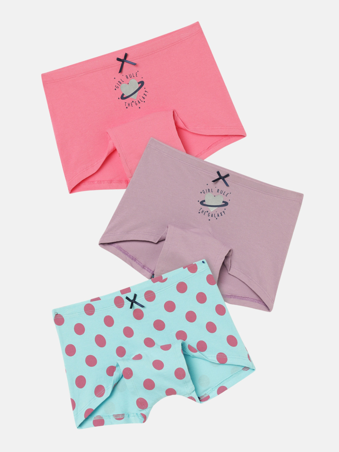 mackly Girls Pack Of 3 Assorted Briefs MB-46-A-2-4