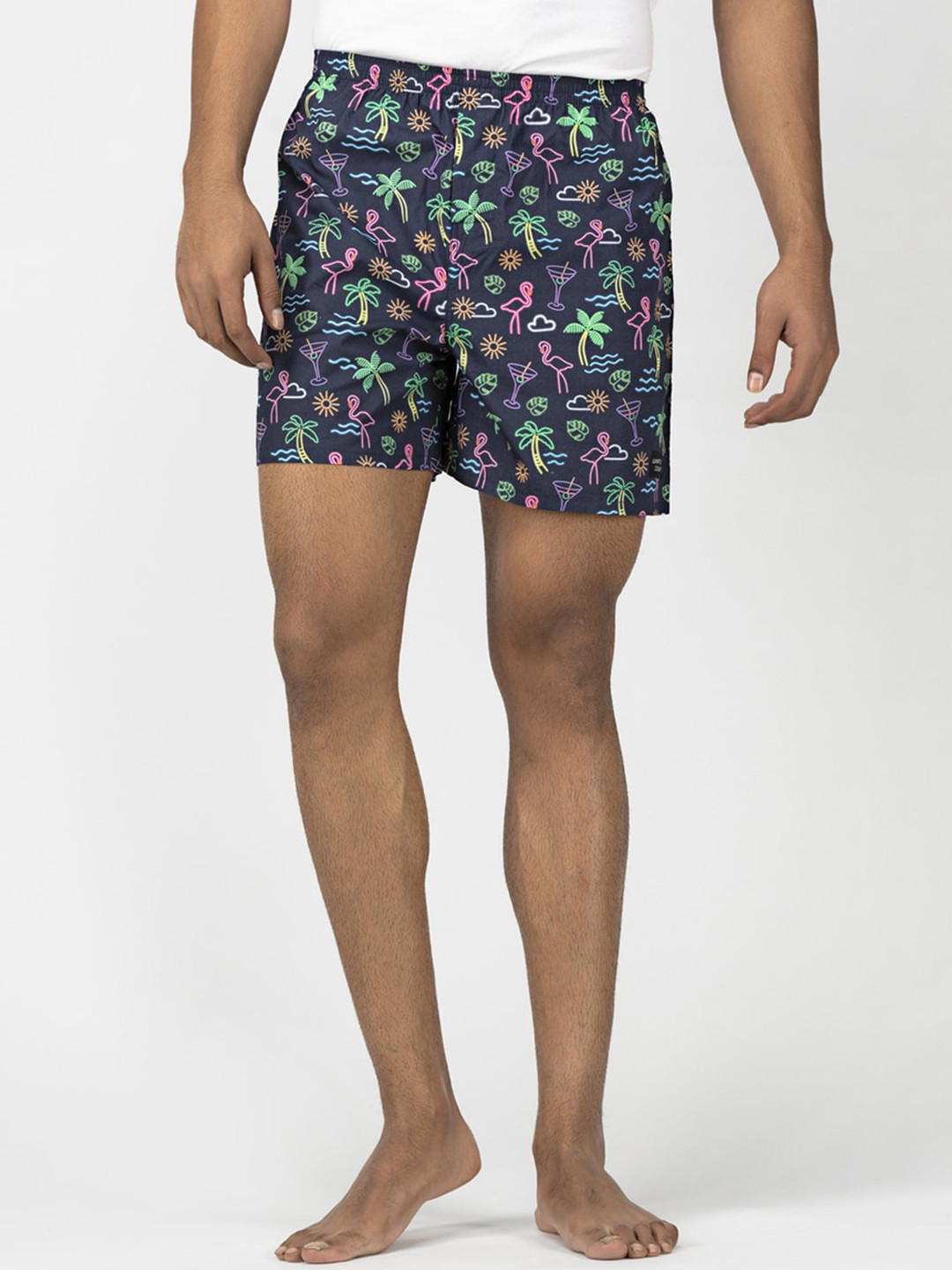 wHAT'S DOwn Men Assorted Pure Cotton Boxer
