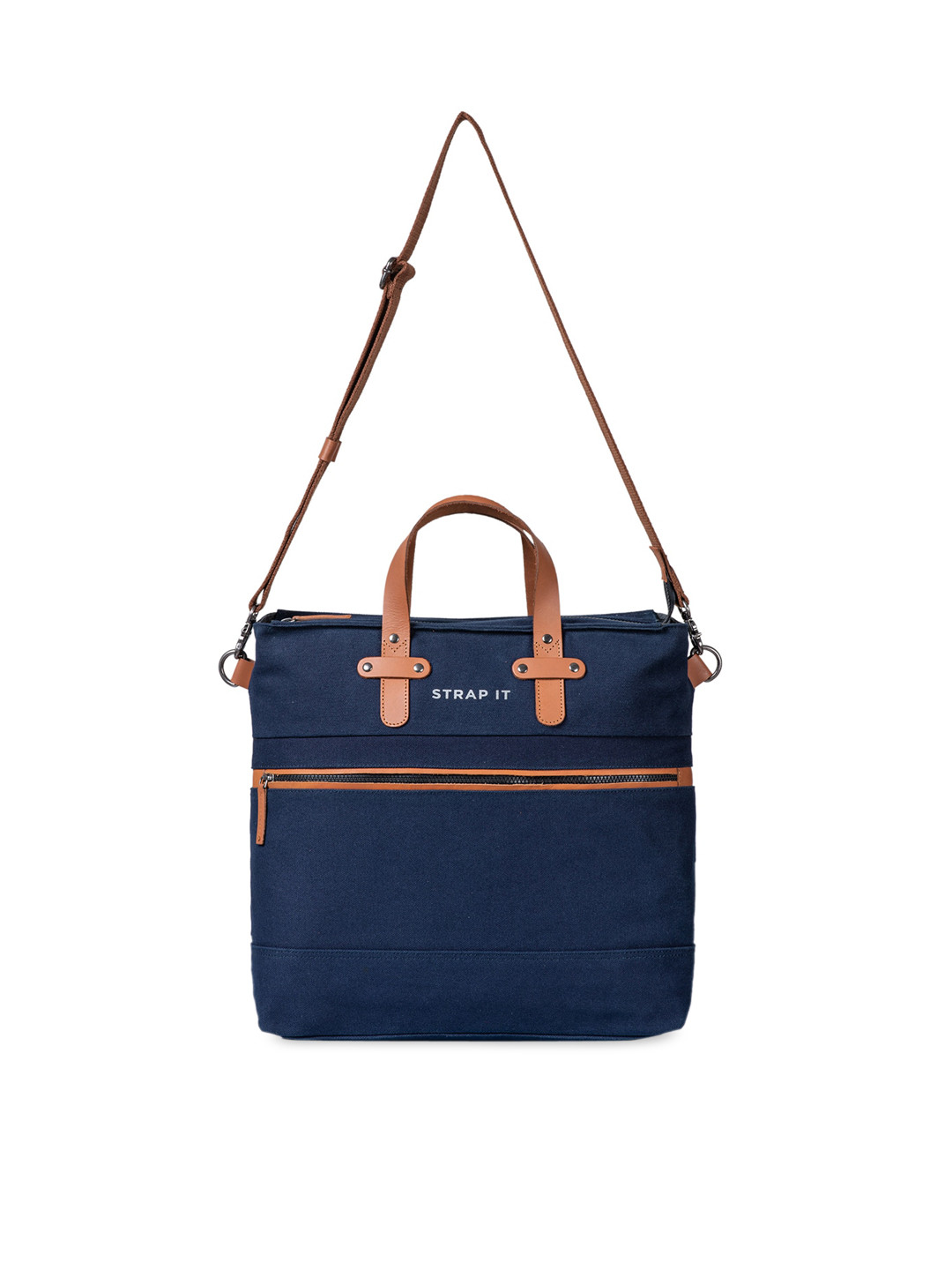 STRAP IT Blue Shopper Tote Bag