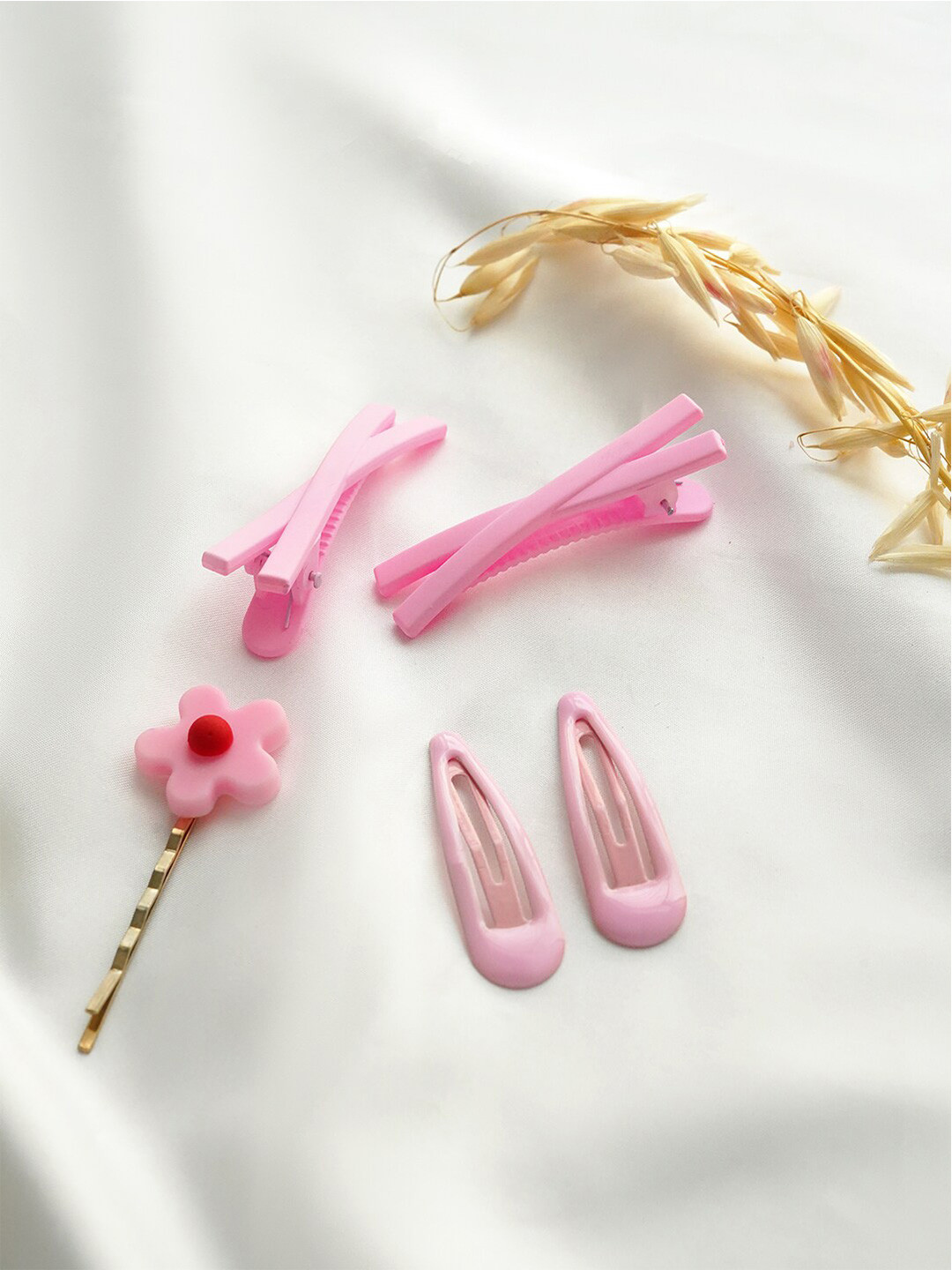 BEWITCHED Women Set Of 3 Pink Tic Tac Clip
