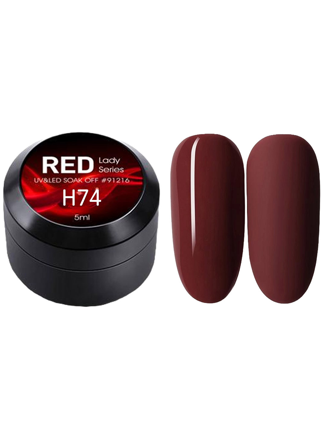 CANNI Red Lady Series UV&LED Gel Nail Polish 5ml - H74