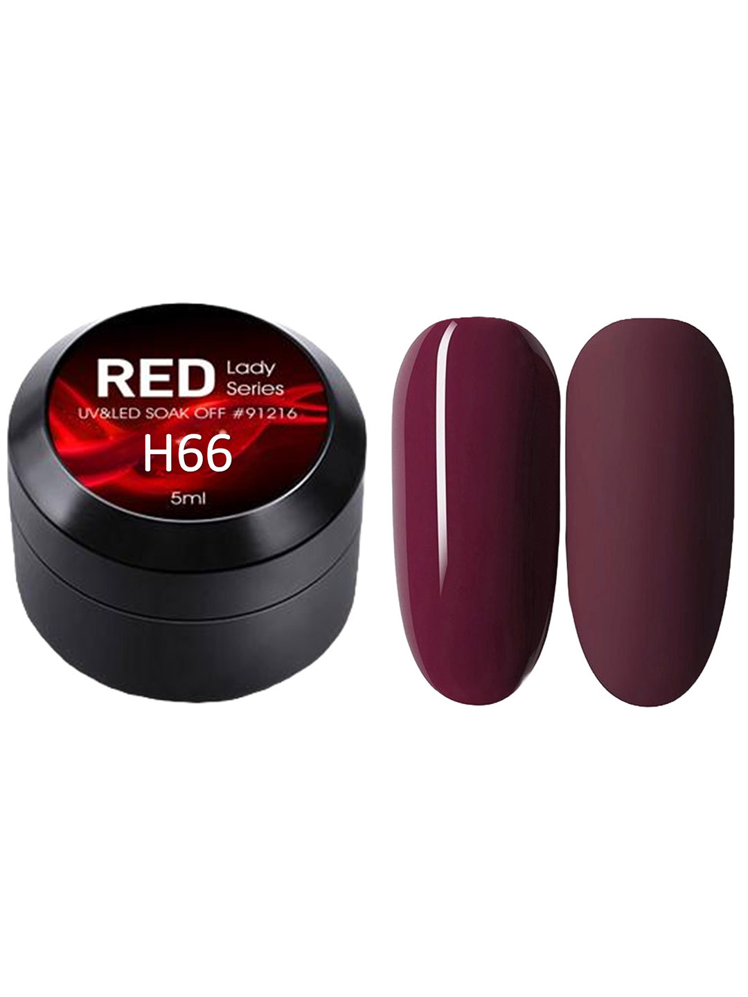 CANNI Red Lady Series UV&LED Gel Nail Polish 5ml - H66