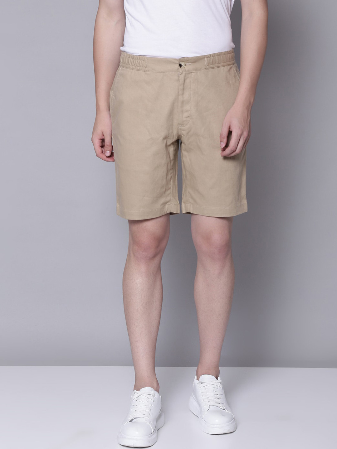BEN SHERMAN Men Brown Regular Fit Chino Shorts