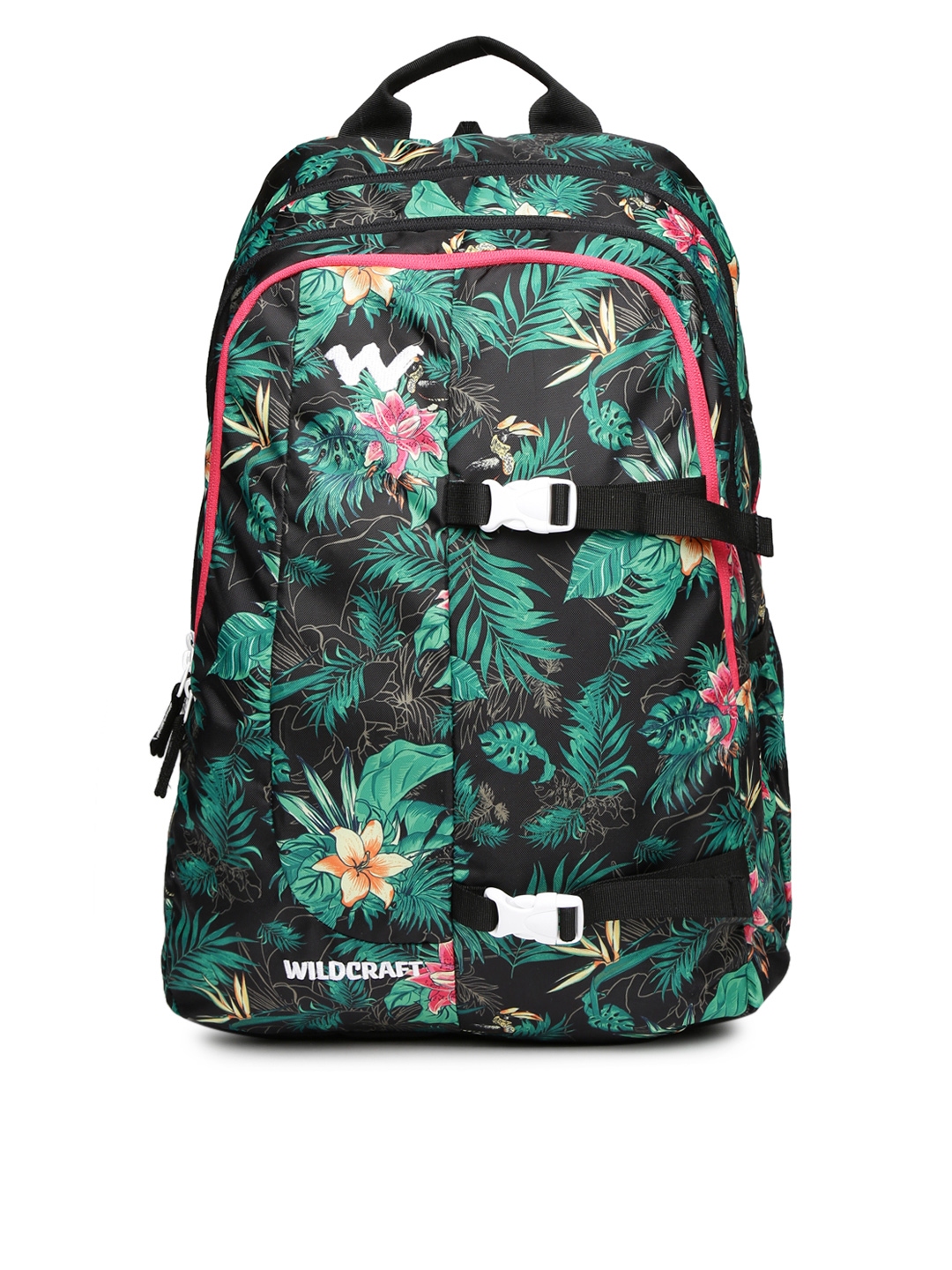 Wildcraft Unisex Green Black Floral Print WC 4 Flora 3 Backpack
