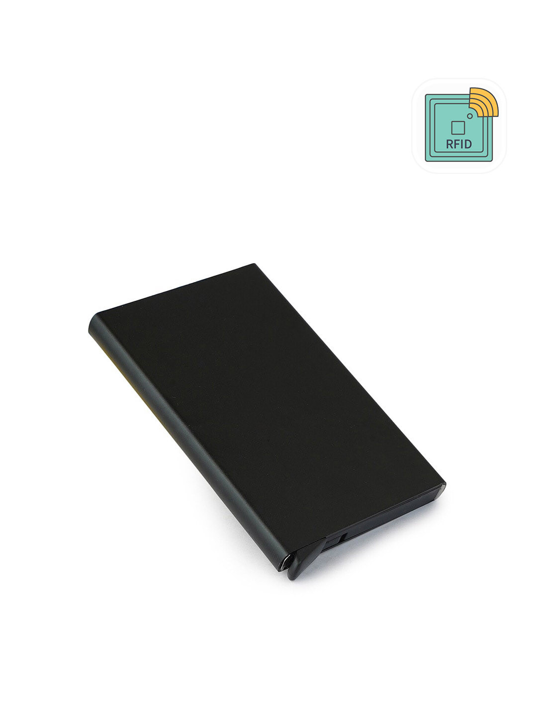Style SHOES Unisex Black PU Card Holder
