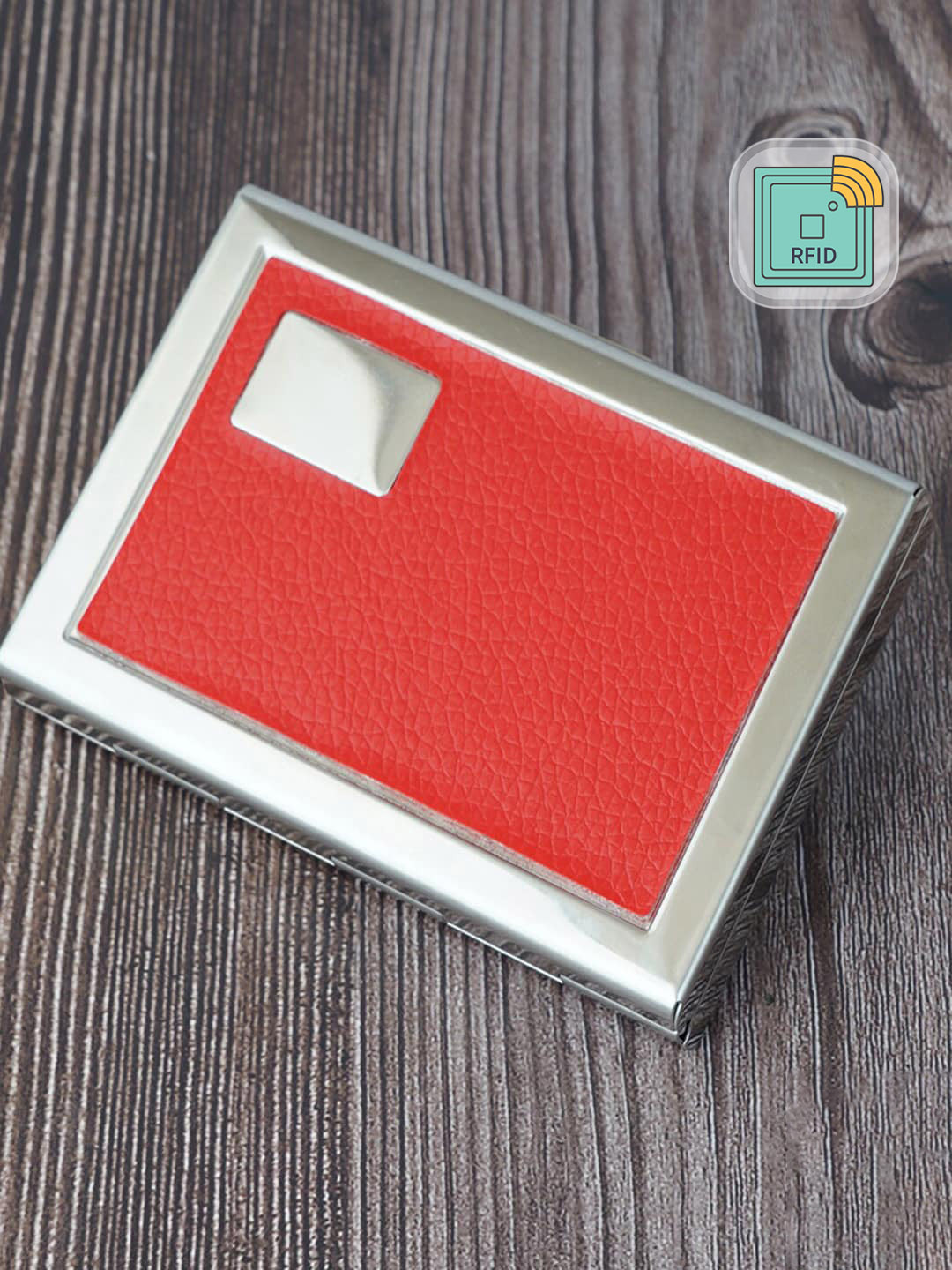 Style SHOES Orange PU Card Holder