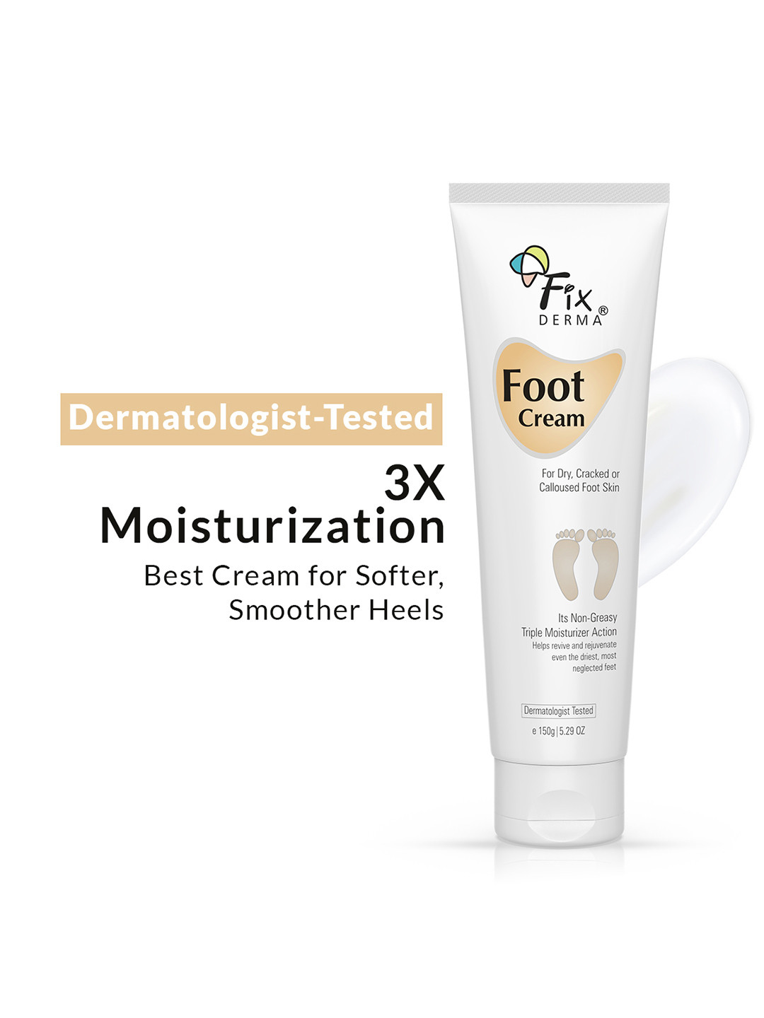 Fixderma Foot Cream for Cracked, Calloused, or Chapped Skin - 150g