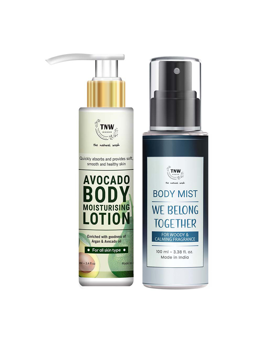 TNW the natural wash We Belong Together Body Mist - Avocado Body Moisturising Lotion