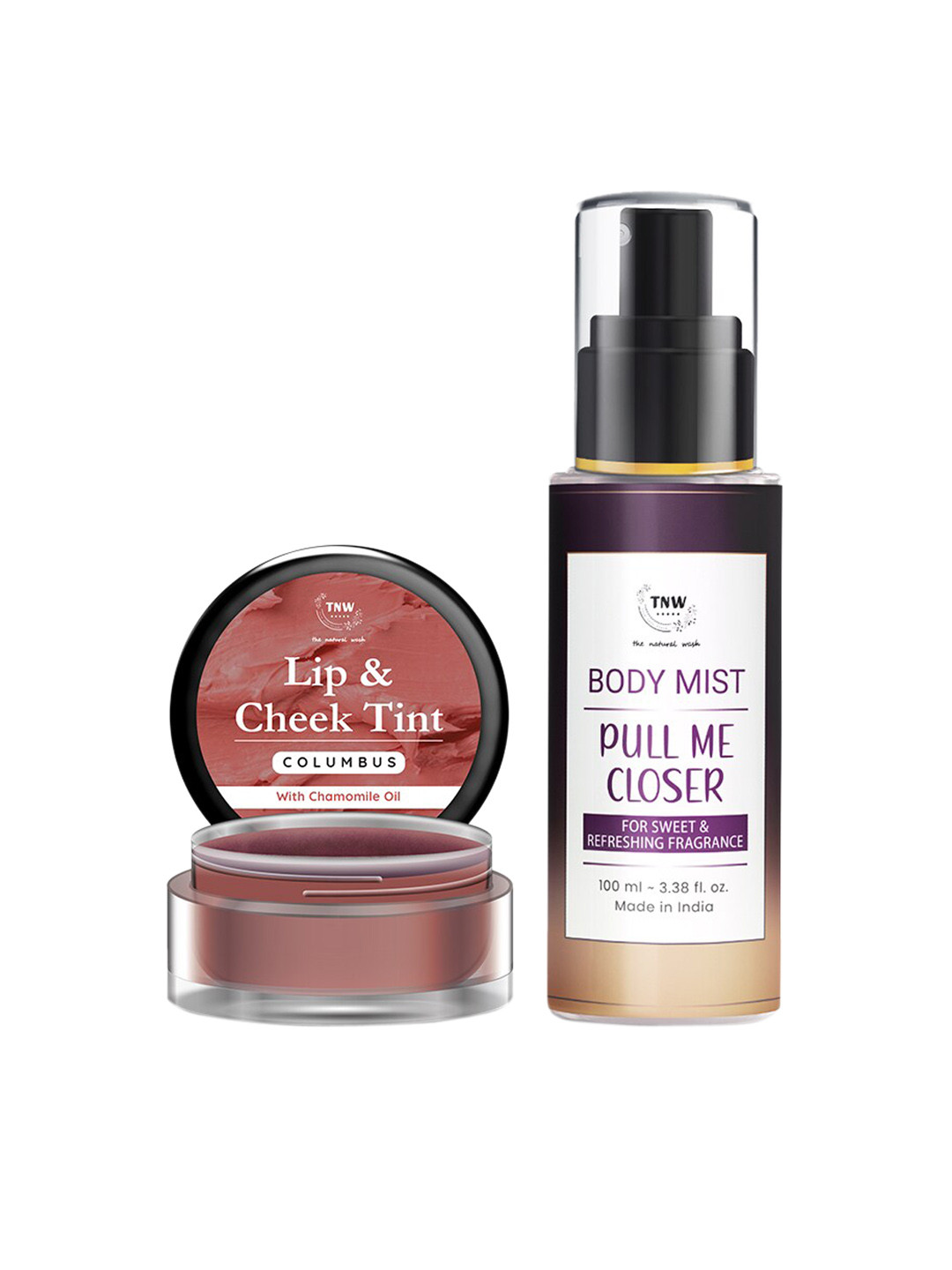 TNW the natural wash White Body Mist & Lip & Cheek Tint Combo