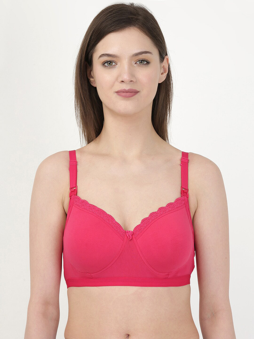 MYLO ESSENTIALS Fuchsia Bra Lightly Padded Maternity Bra