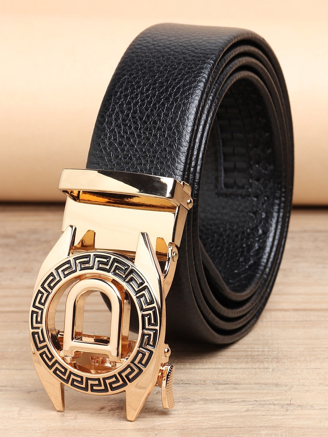 ZORO Men Black Autlock Buckle Belt