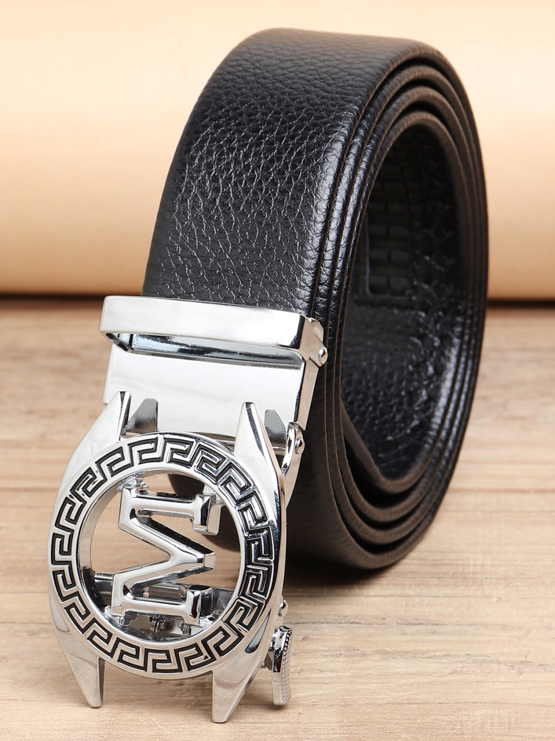 ZORO Men Black Autlock Buckle Belt