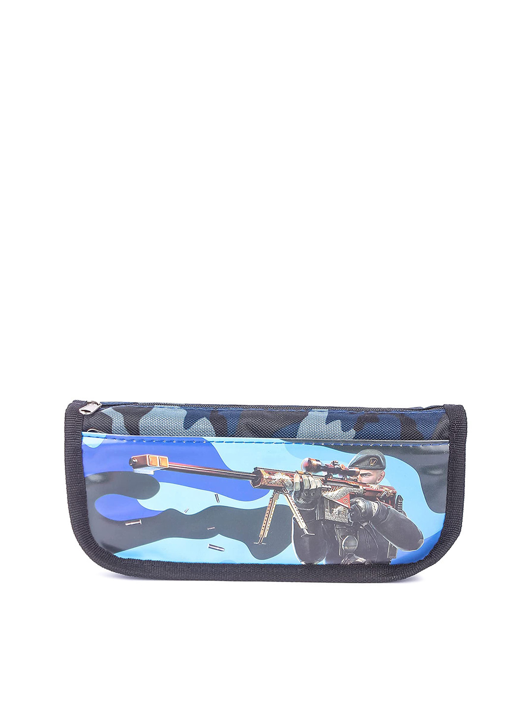 Instabuyz Kids Blue Printed Pencil Pouch