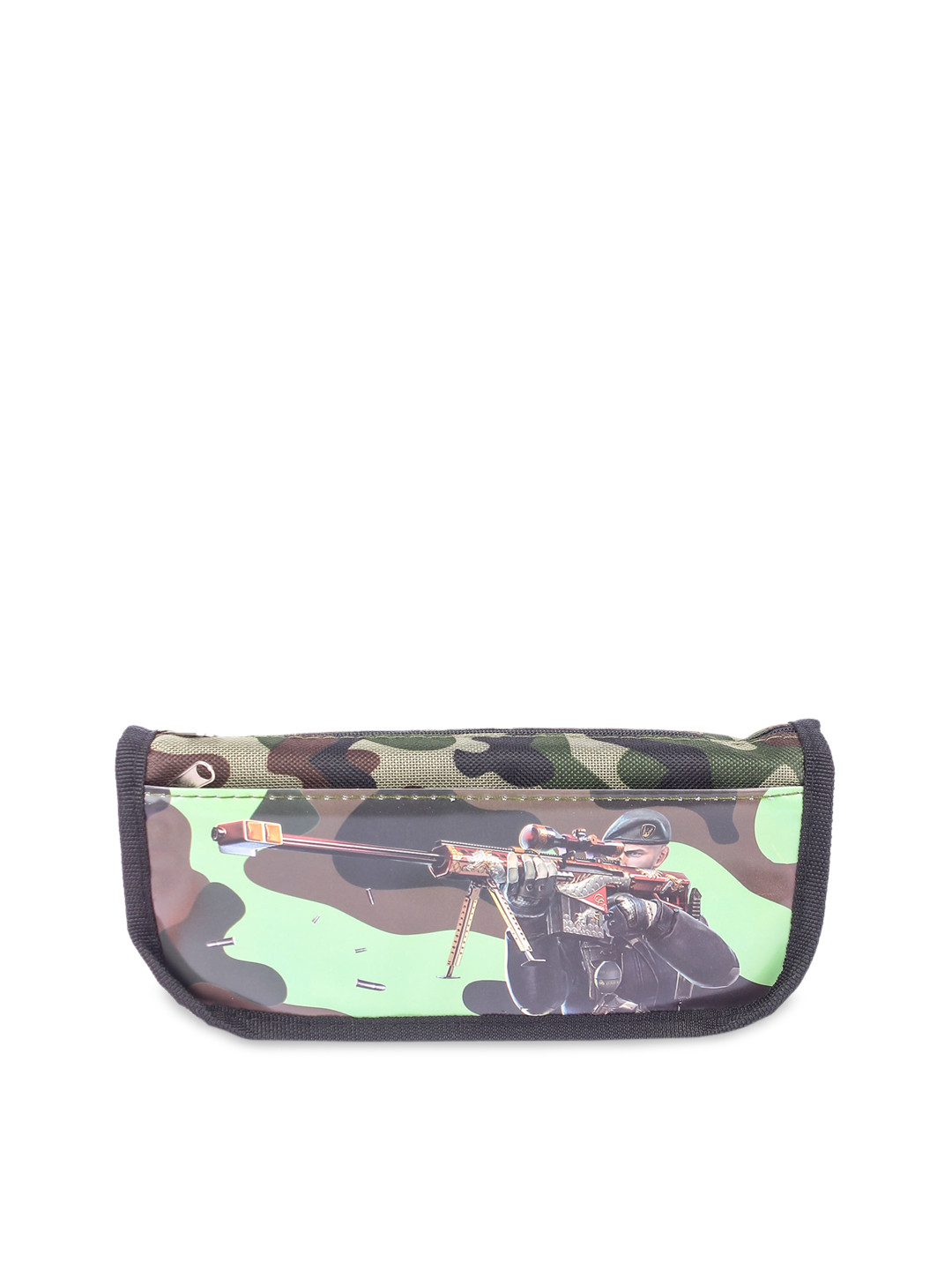 Instabuyz Kids Green & Blue Printed Pen Pencil Case