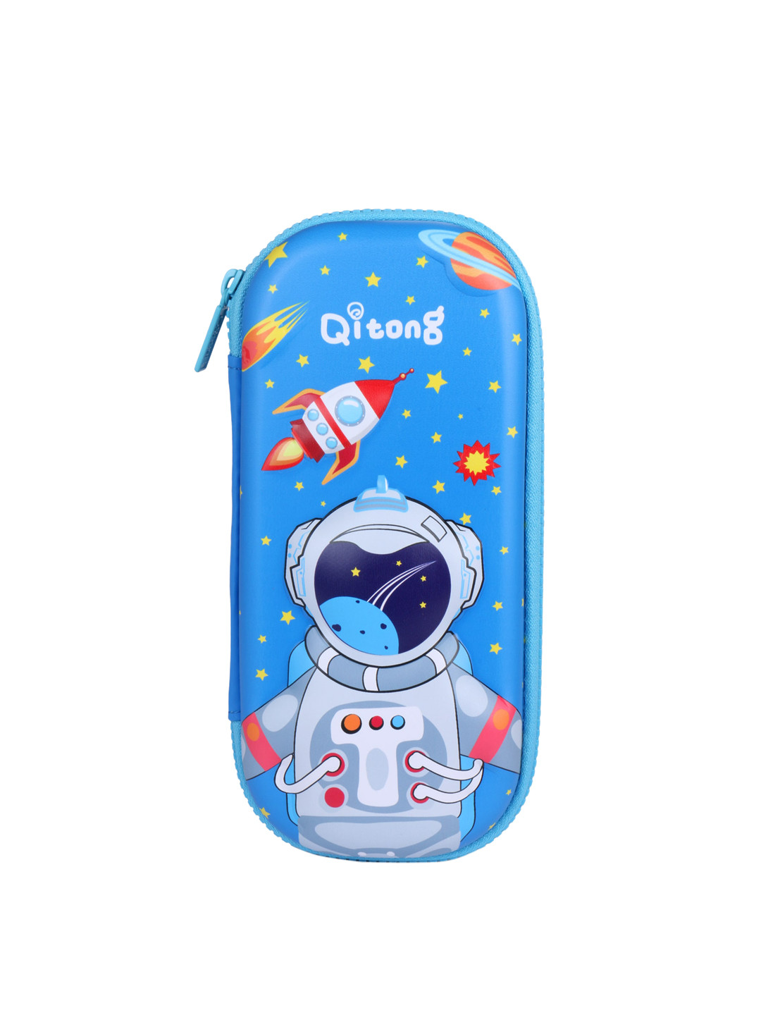 Instabuyz Kids Blue & Grey Printed Pen Pencil Case