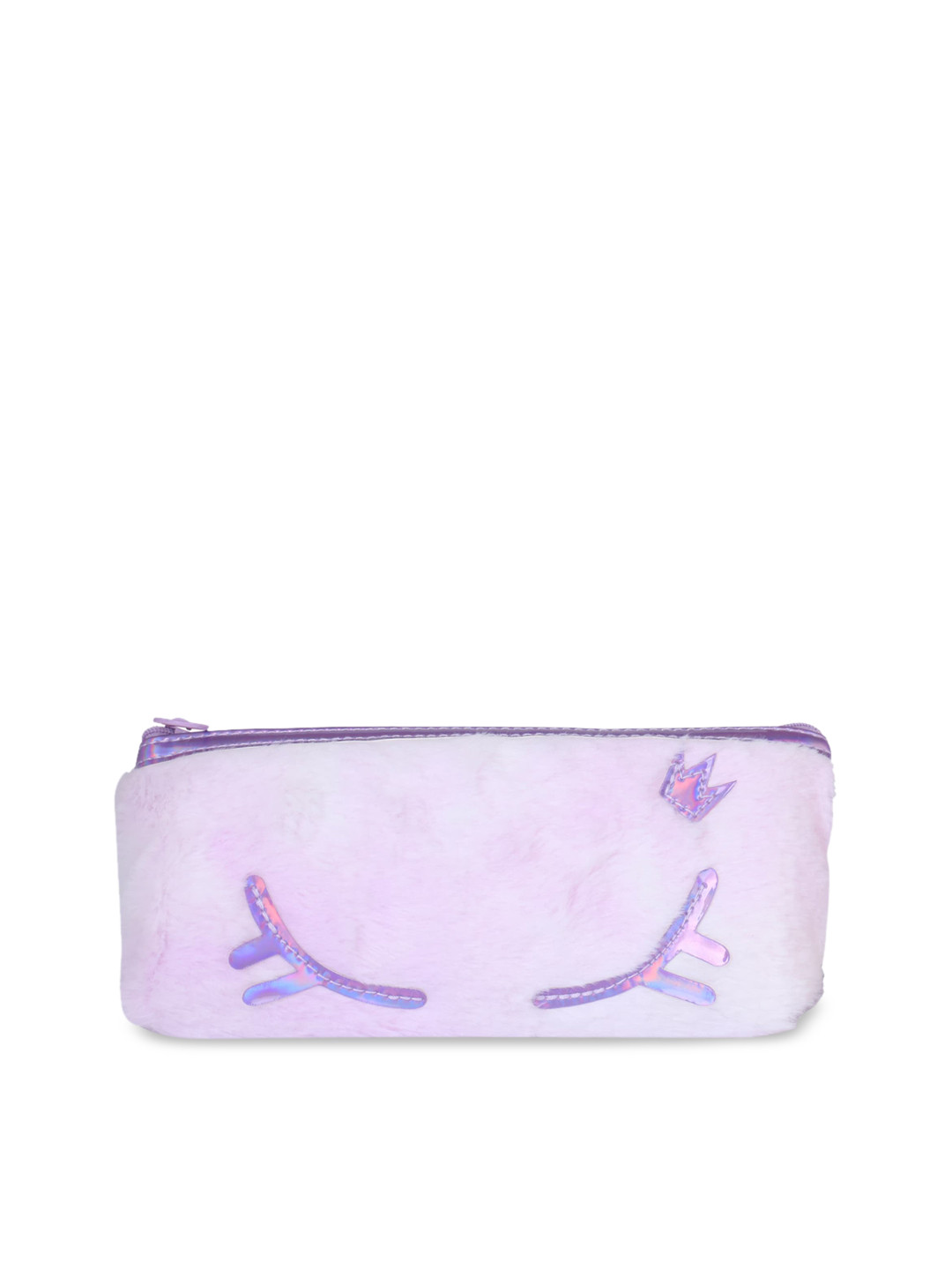 Instabuyz Kids Purple Applique Zipper Pencil Cases