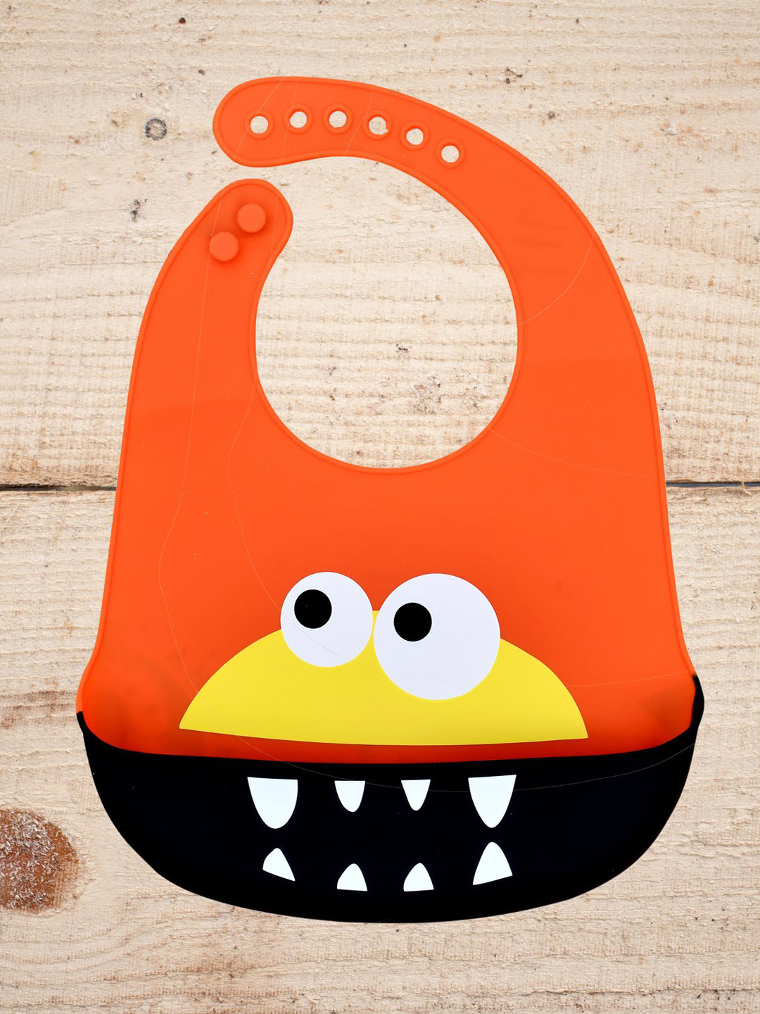 The Little Lookers Infant Orange Printed Bibs