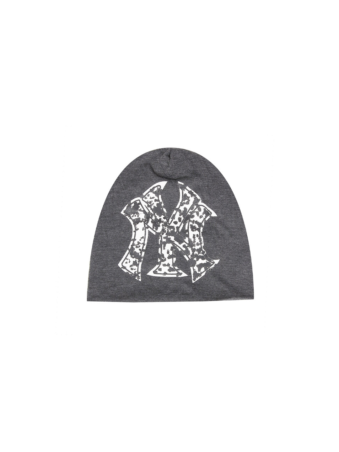 iSWEVEN Grey & White Printed Beanie