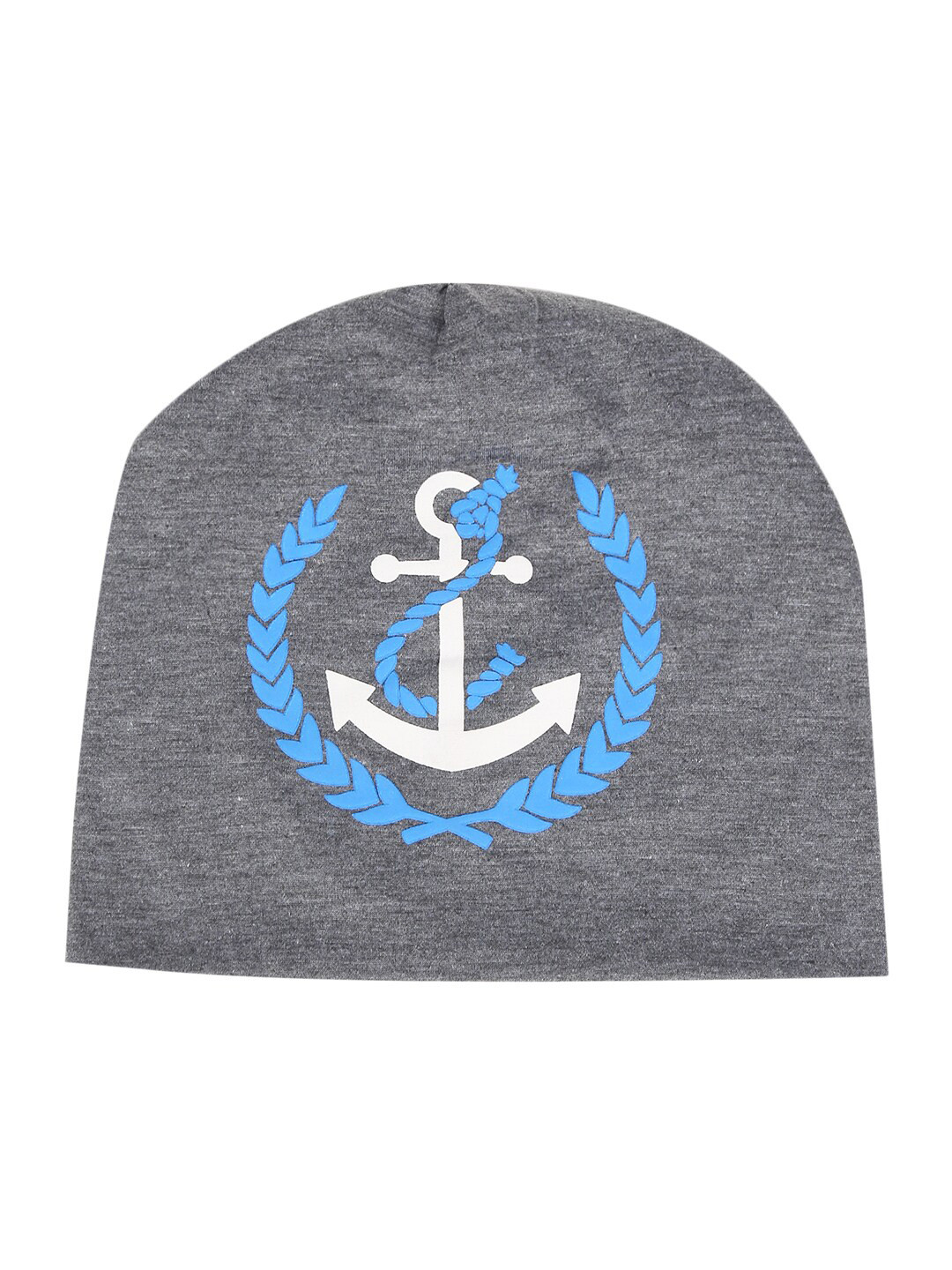 iSWEVEN Grey & White Printed Beanie