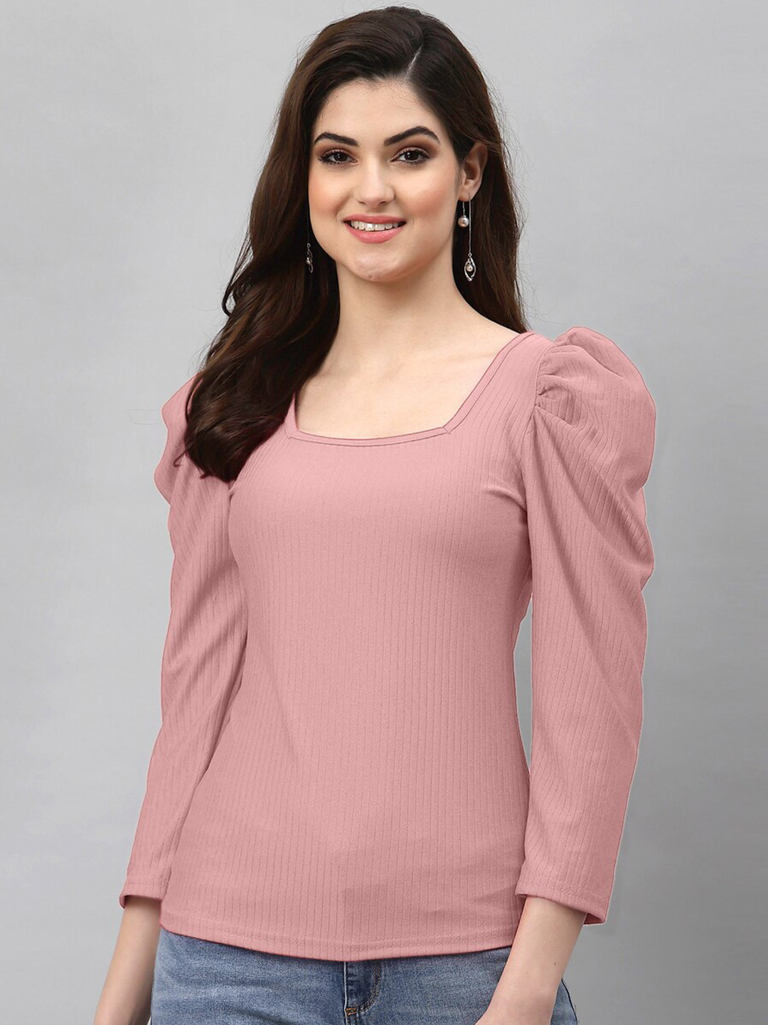 Selvia Rose Pink Solid Top