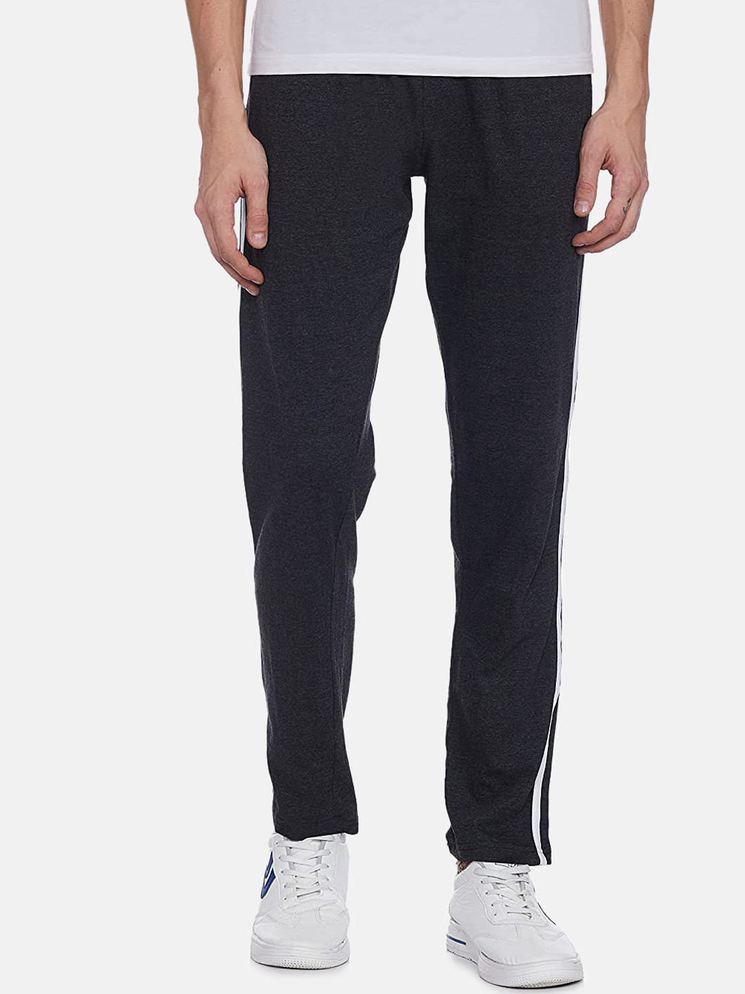 IVOC Men's Relaxed Fit Cotton Solid Track Pants