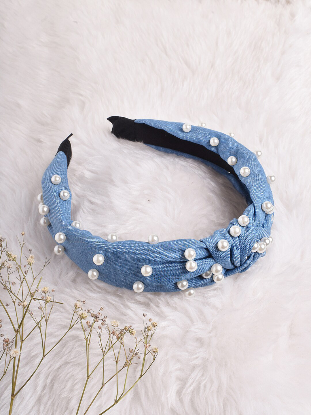 JOKER & WITCH Women Blue Embellished Hair Band