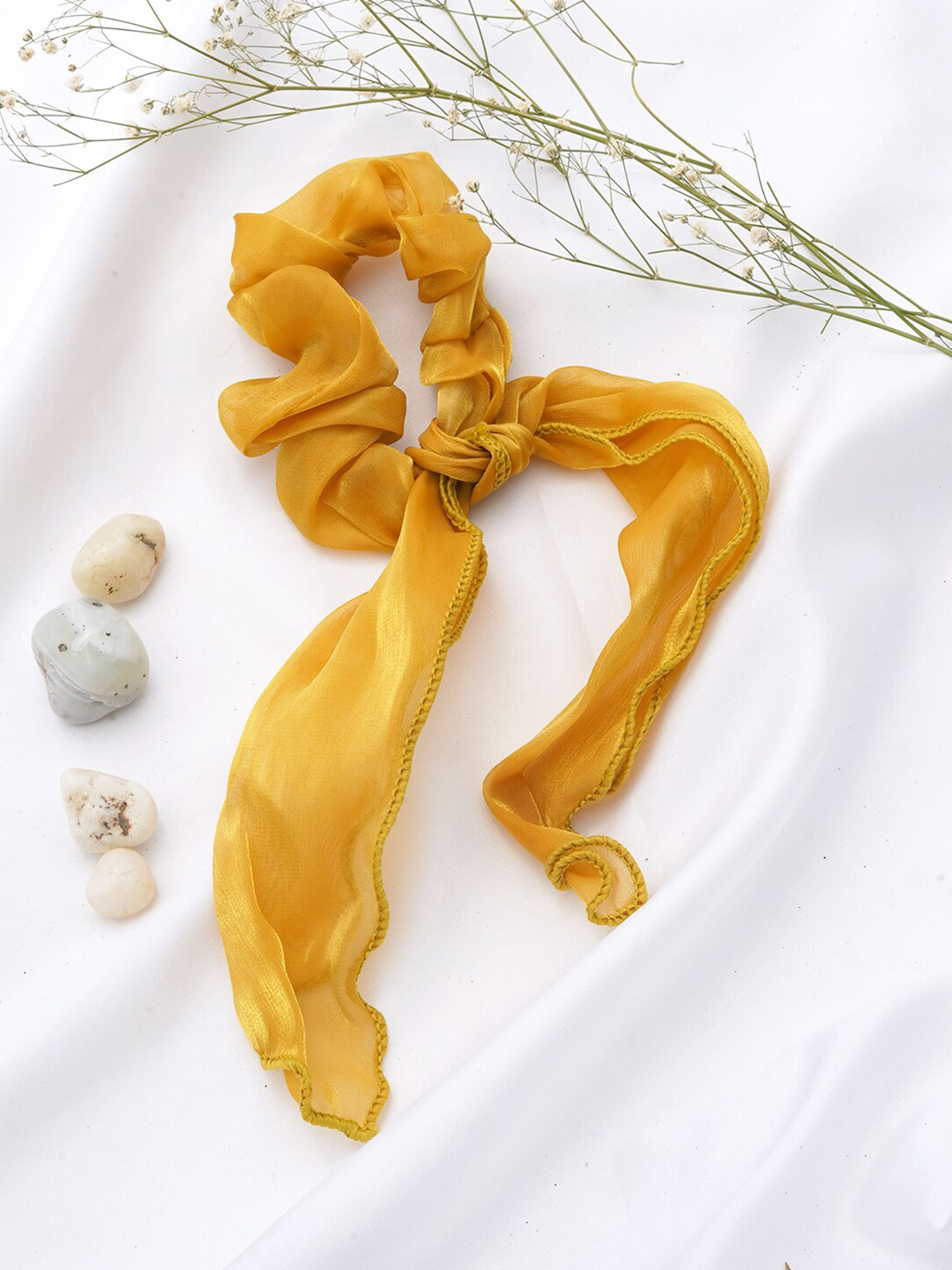 JOKER & WITCH Women Yellow Scrunchie