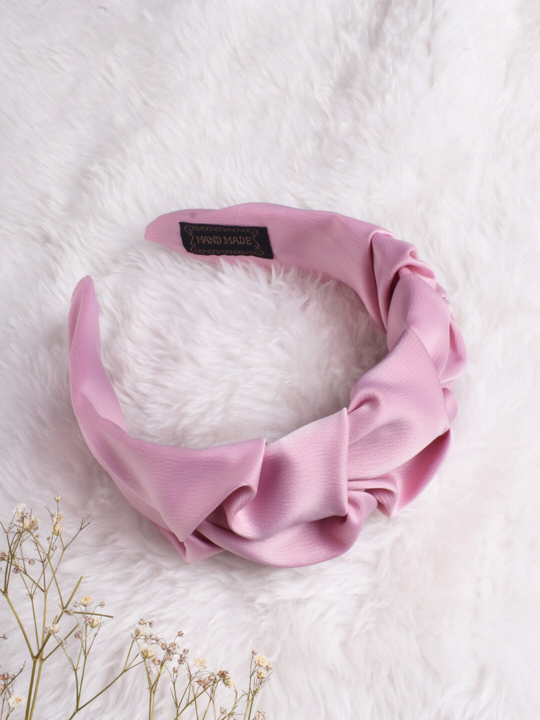 JOKER & WITCH Women Pink Smocked Hairband