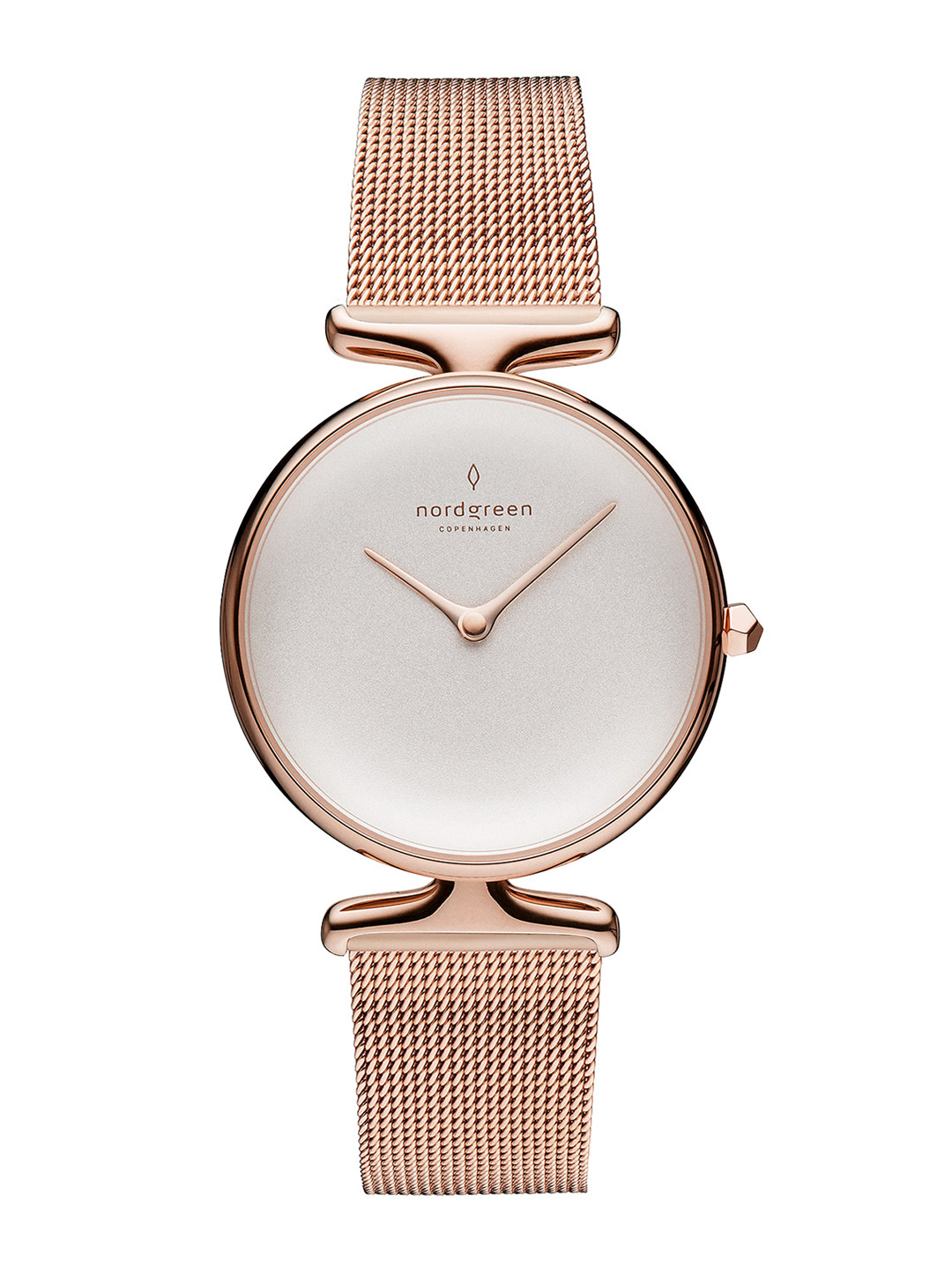 Nordgreen Women White Dial & Rose Gold Toned Straps Analogue Watch 5714205024833
