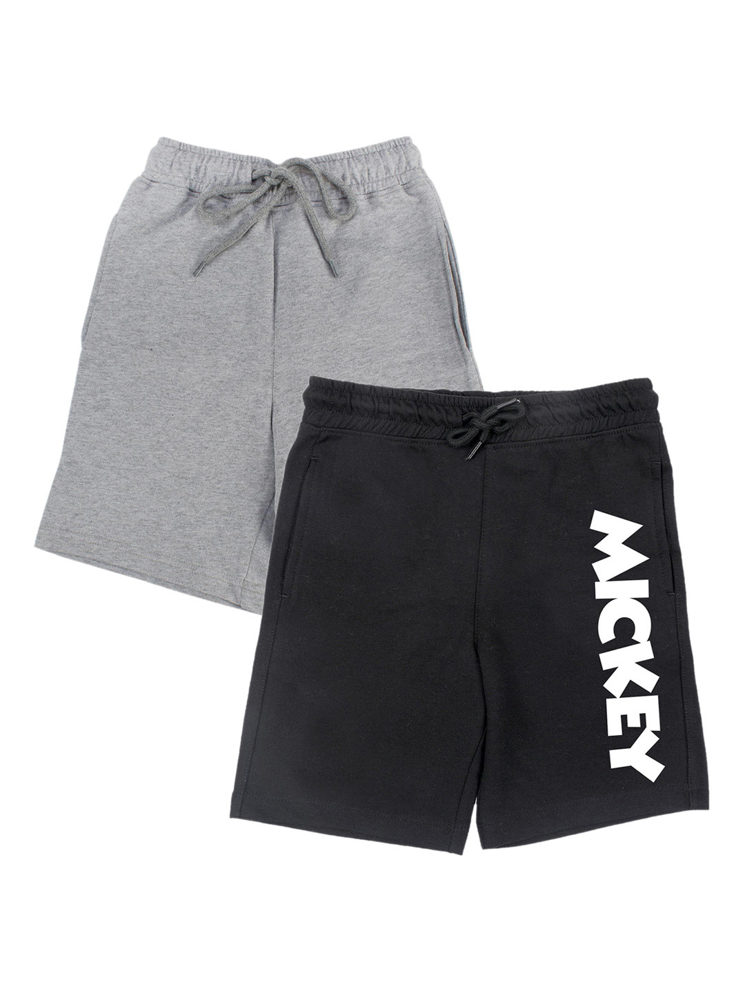 Disney by Wear Your Mind Boys Set Of 2 Black Mickey Mouse Shorts