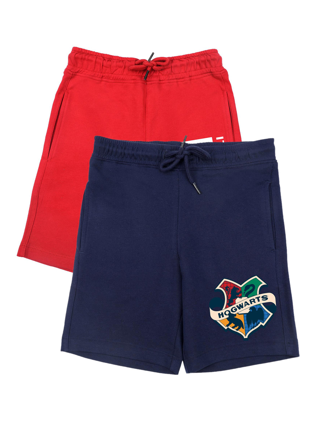 Harry Potter by Wear Your Mind Boys Set Of 2 Navy Blue Printed Harry Potter Shorts