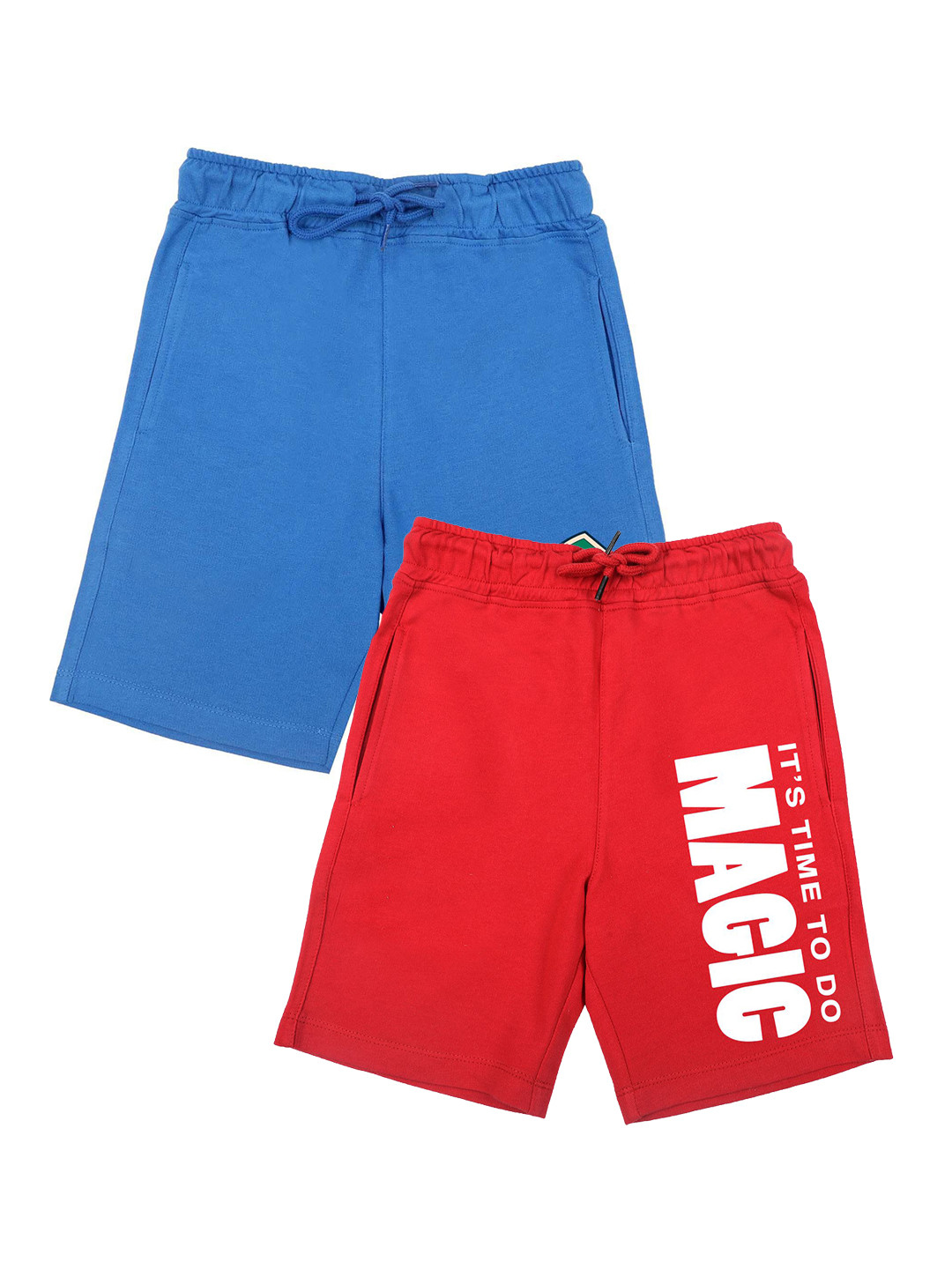 Harry Potter by Wear Your Mind Boys Blue & Red Pack of 2 Printed Harry Potter Shorts