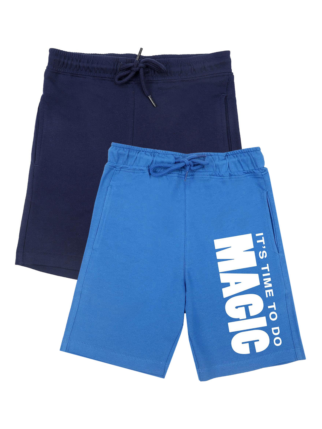 Harry Potter by Wear Your Mind Boys Navy Blue Printed Harry Potter Shorts Pack Of 2