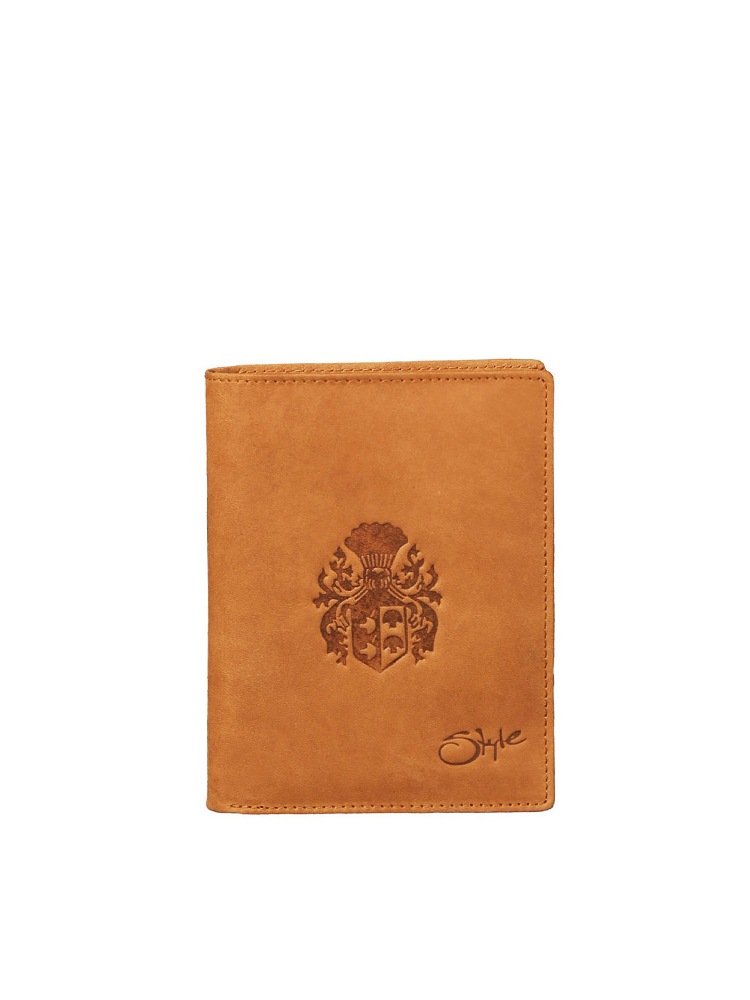 Style SHOES Unisex Tan Leather Passport Holder