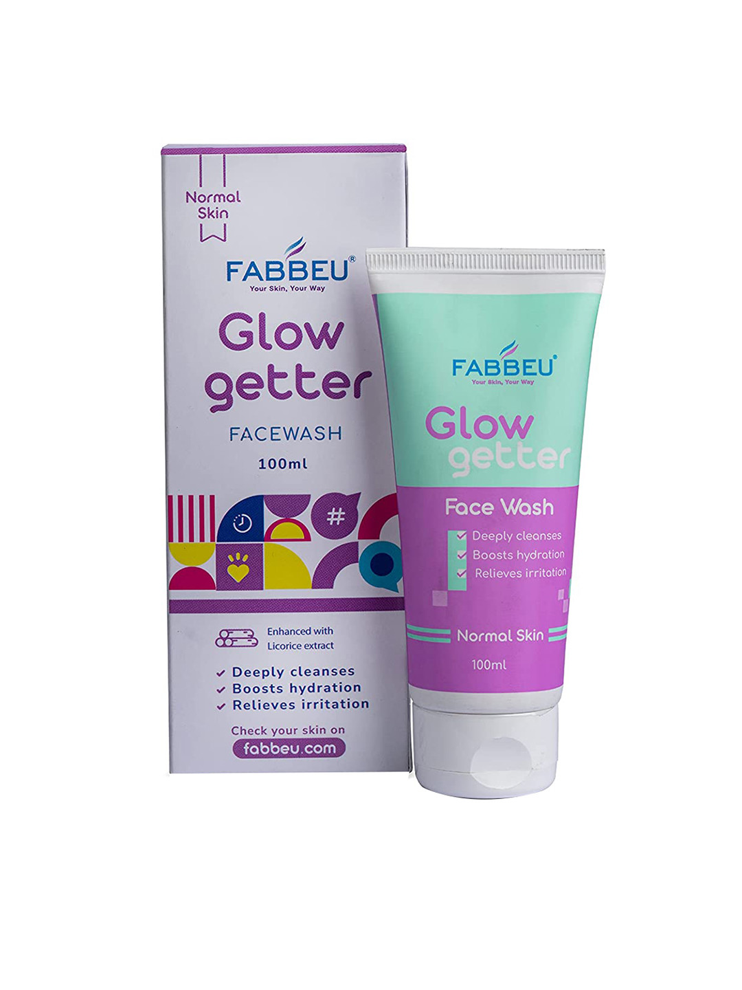 FABBEU Glow Getter Face Wash for Normal Skin 100ml