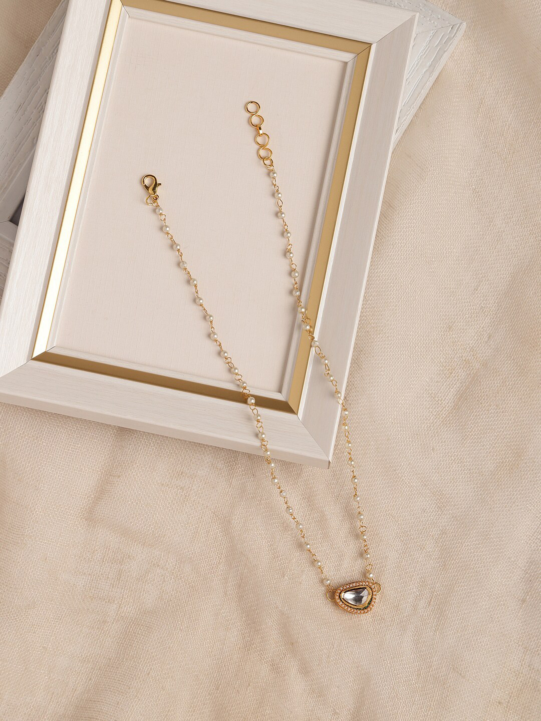 Ruby Raang Gold-Plated & White Brass Chain