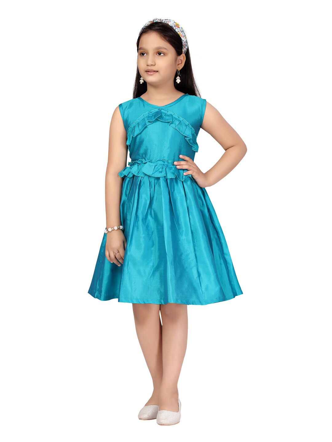 Aarika Turquoise Blue Dress