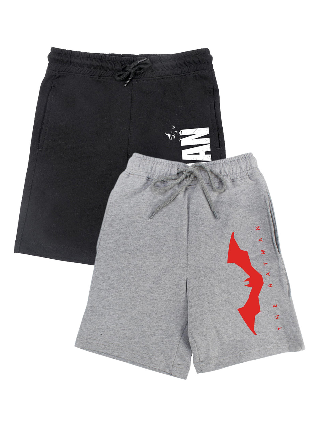 DC by Wear Your Mind Boys Black & Grey Set Of 2 Shorts