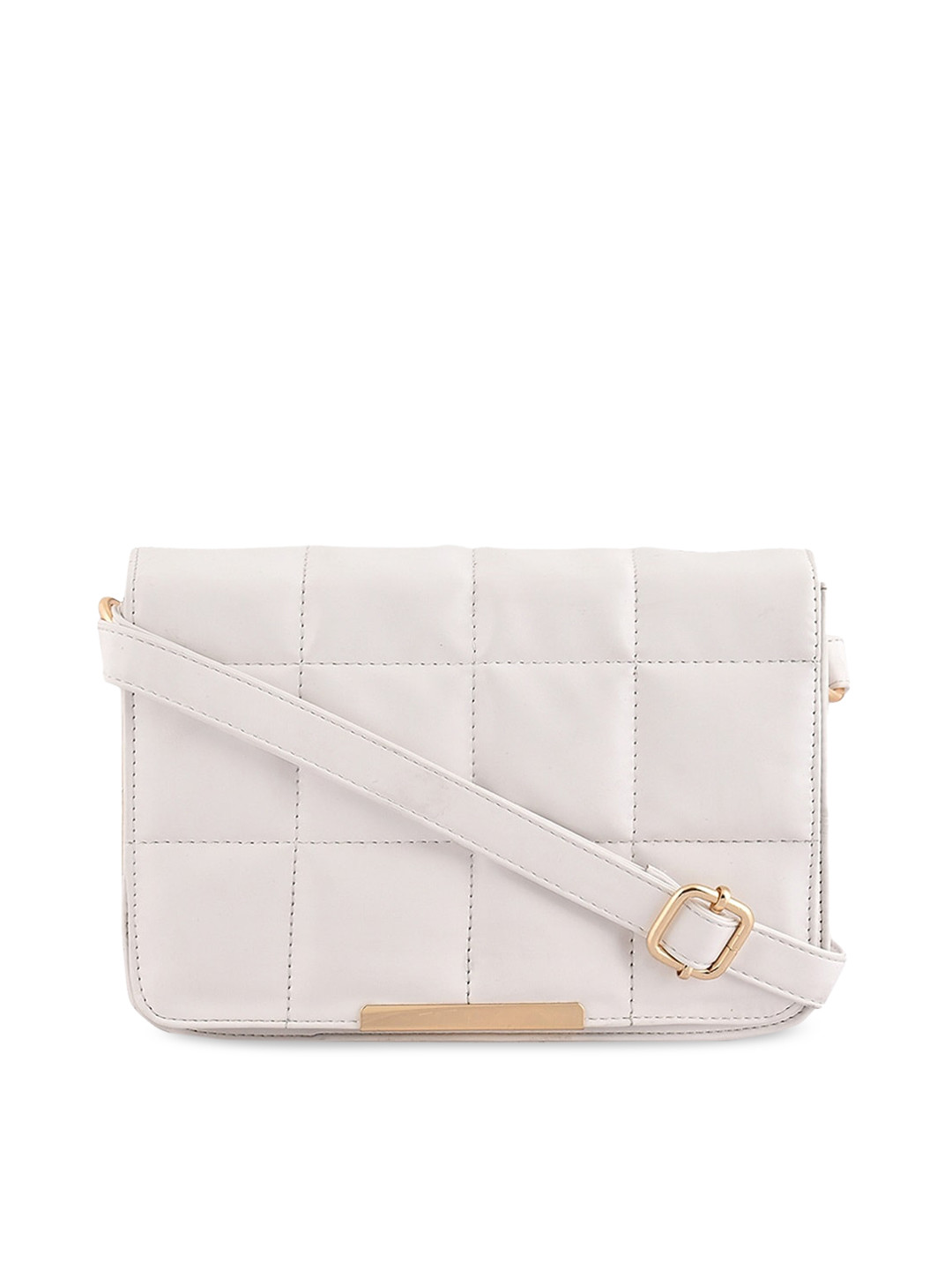 Lychee bags White PU Bucket Sling Bag