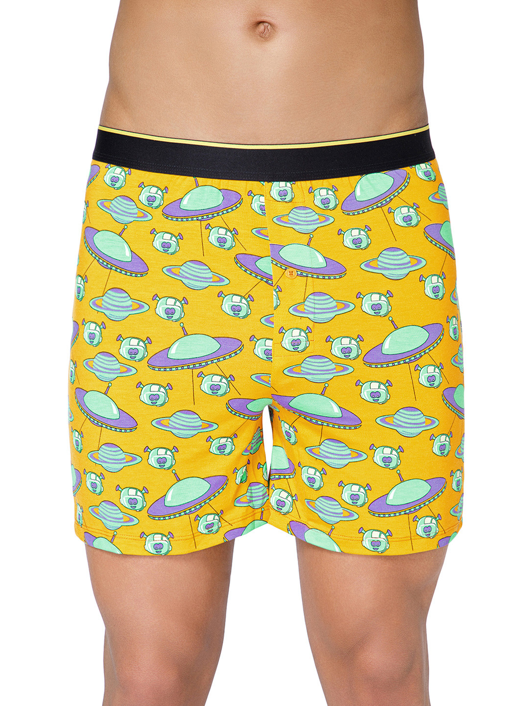 Bummer Men Micro Modal Printed Spacepunks Boxers