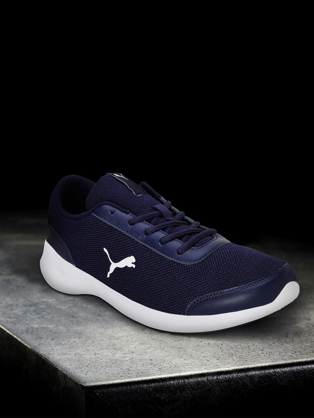 Buy Puma Men Navy Blue Woven Design Forza Running Shoes Sports Shoes for Men 17663254 Myntra