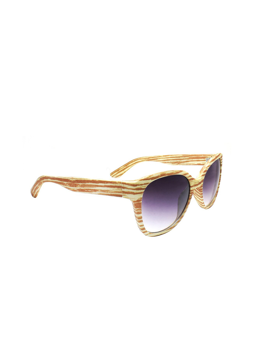 Peter Jones Eyewear Unisex Grey Lens & Brown Butterfly UV Protected Lens Sunglasses