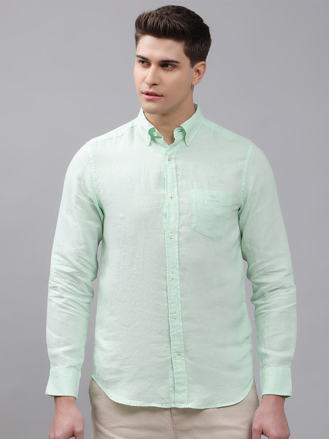 GANT Men Green Casual Shirt