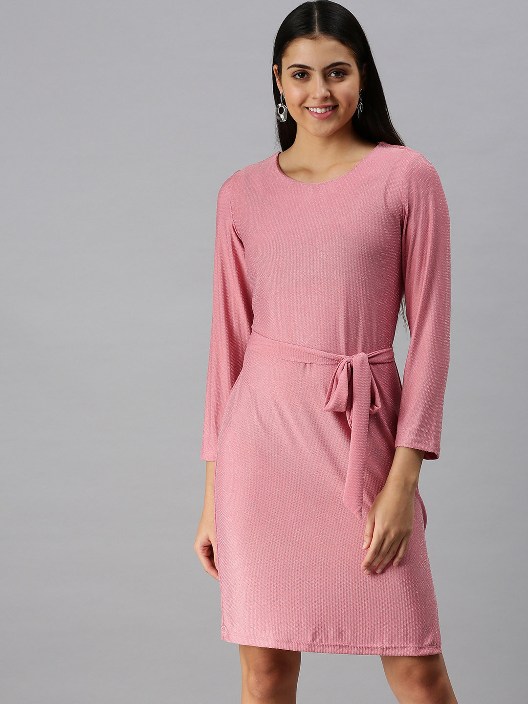 SHOWOFF Pink A-Line Dress
