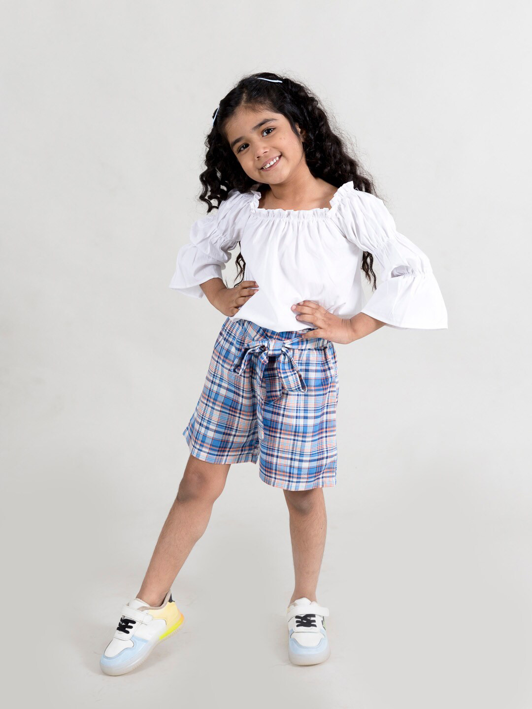 Fairies Forever Girls White & Blue Top with Shorts