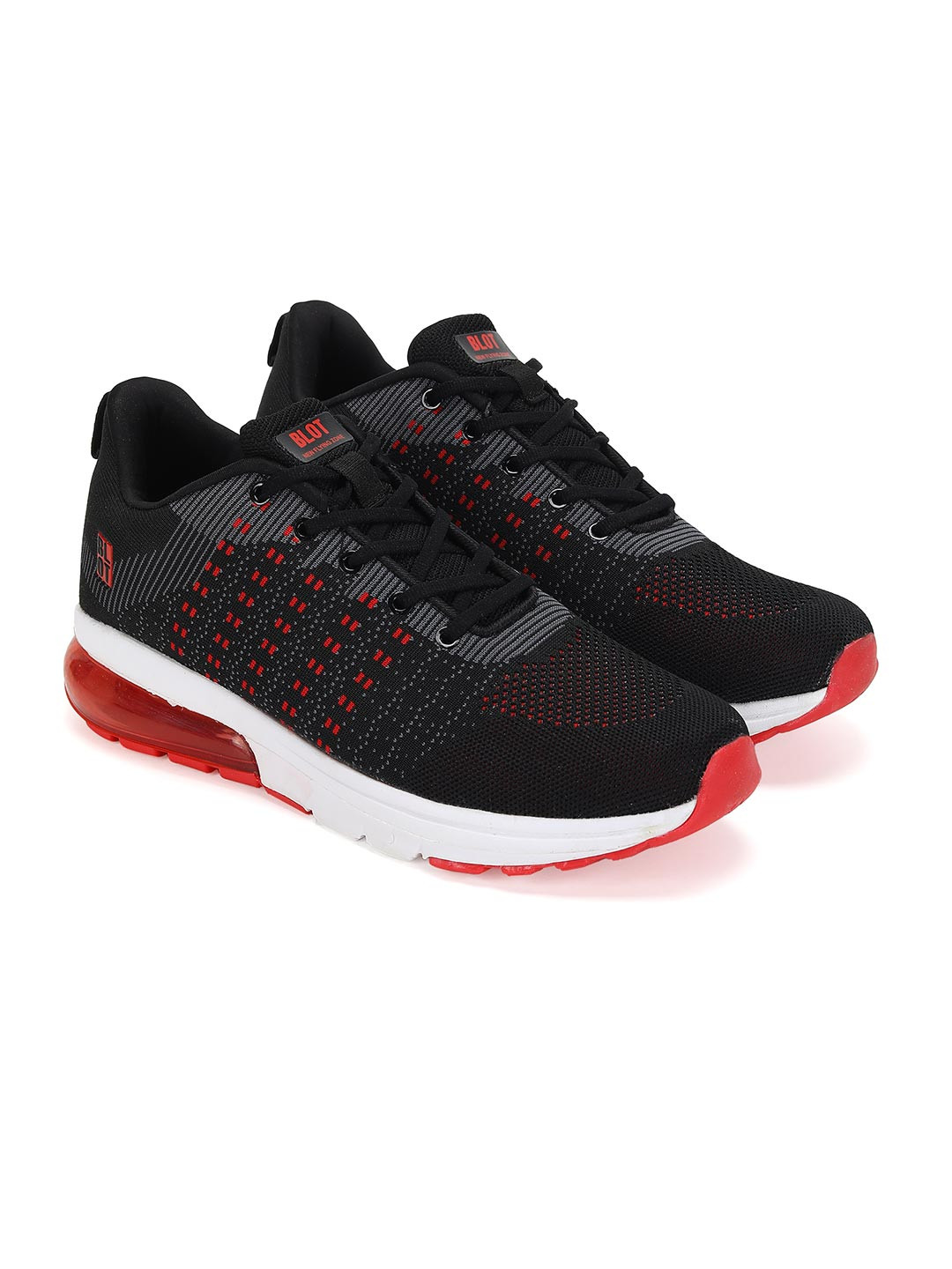 Paragon Men Black Running Shoes