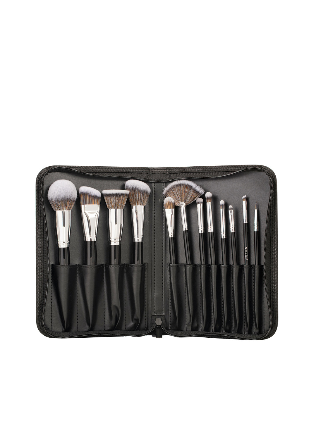 SWISS BEAUTY Professional 12 Makeup Brush Set - Black