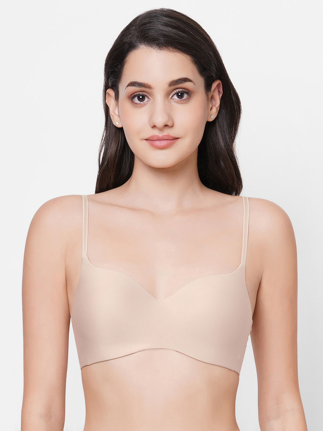 Wacoal Beige Side Shaper Rapid Dry T-shirt Bra - Lightly Padded