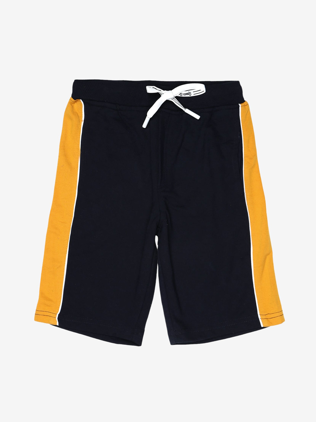 Alan Jones Boys Navy Blue Striped Outdoor Shorts